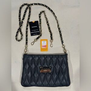 Valentino Vanille Quilted Crossbody Bag Black